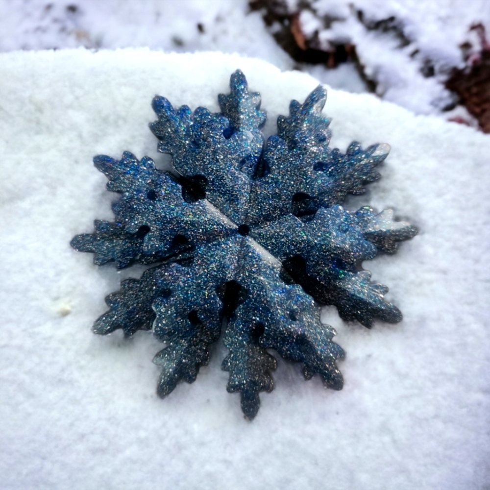 Handmade Resin Christmas Snowflake